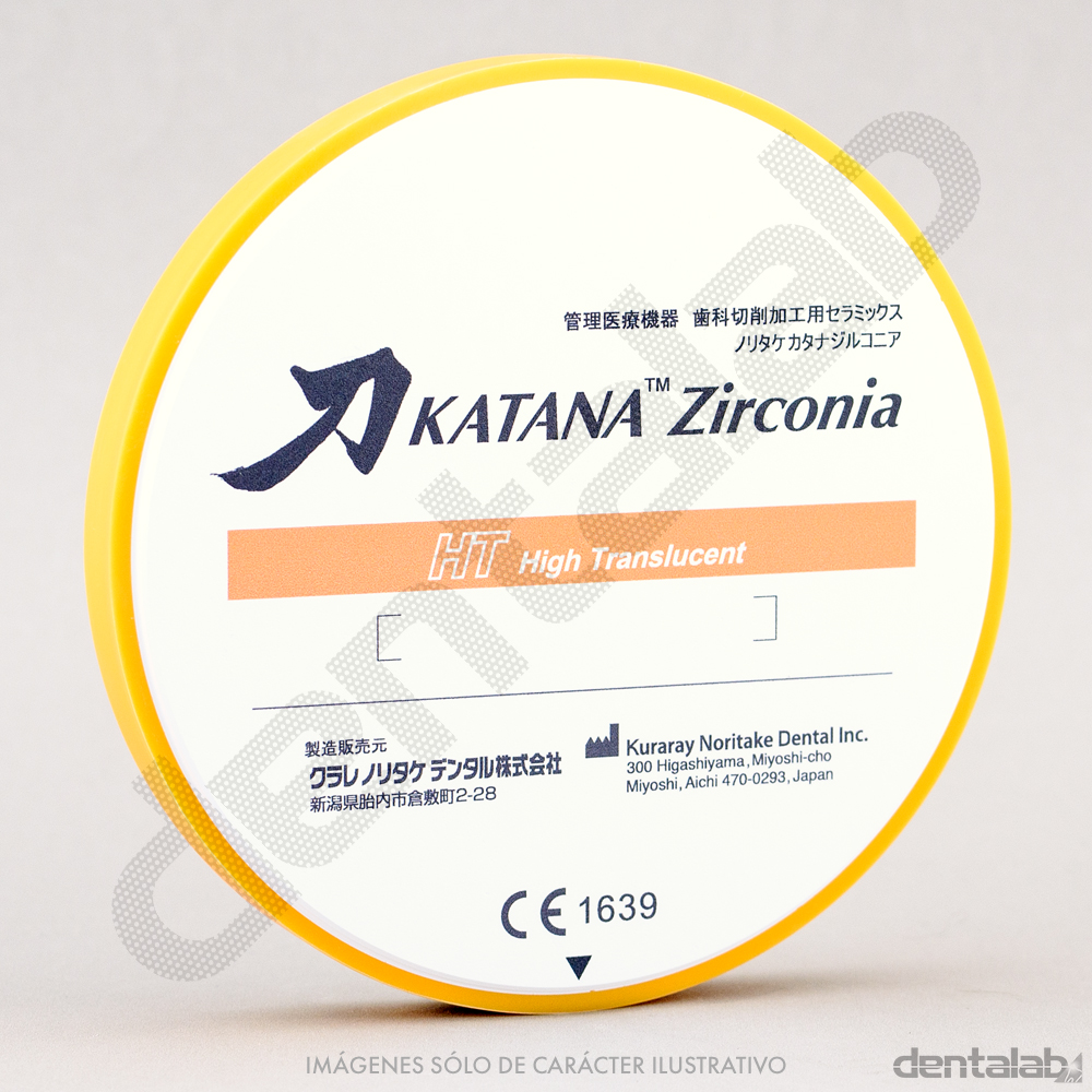 KATANA Disco HT10 14mm Zirconia Blanco High Translucent